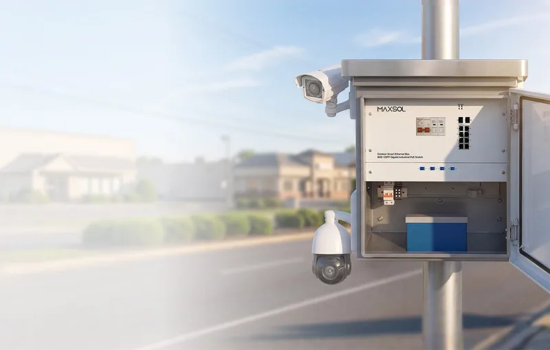 Intelligente industrielle PoE-Box für Außennetzwerke