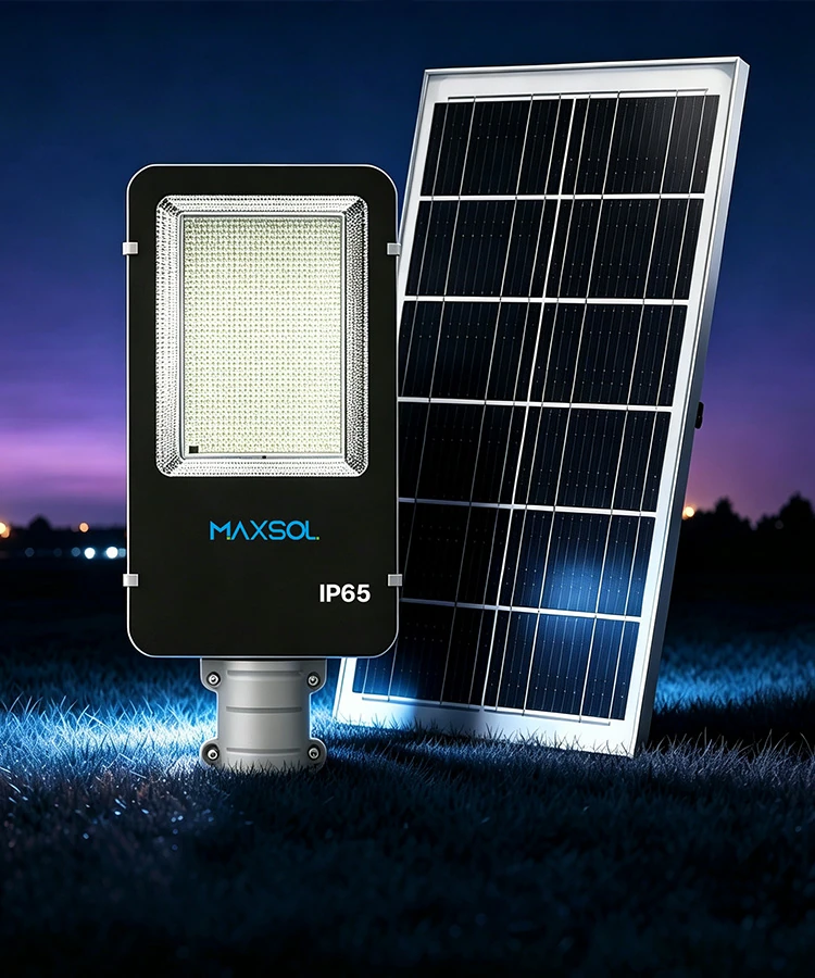 30-W-Solarstraßenleuchte mit 30 Ah