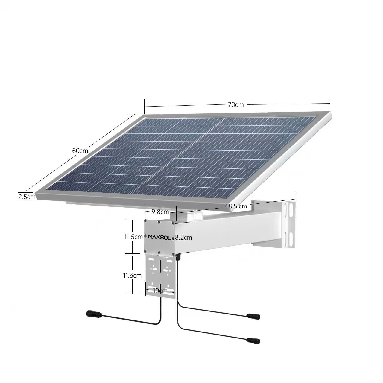 Industrielles 80-W-Solarstromsystem für CCTV mit LiFePO4-Akku