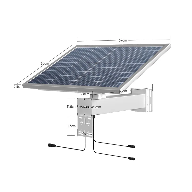 Industrielles 60-W-Solarstromset mit 384-Wh-Speicher