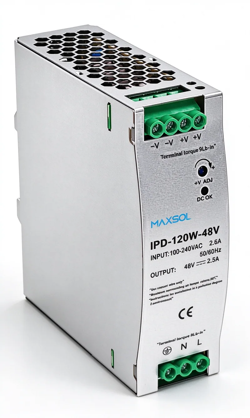 Industrielles DIN-Schienen-Netzteil, 48 V DC, 120 W