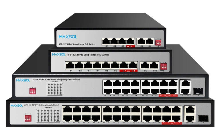 Kommerzieller PoE-Switch mit 100Mbps