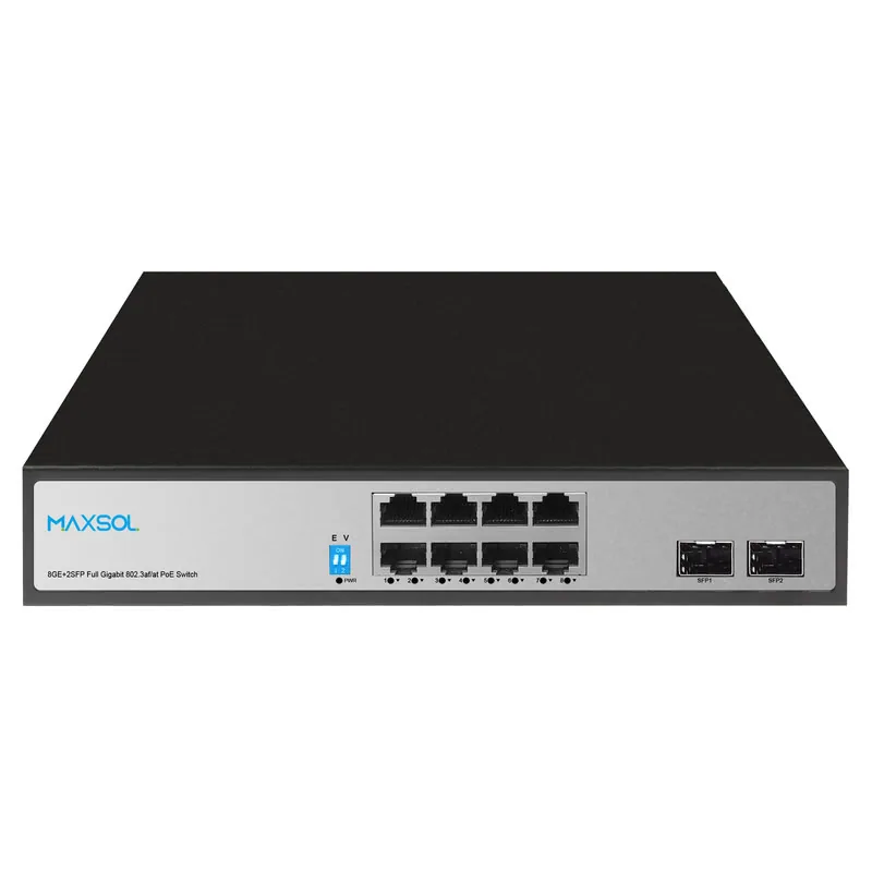 8-Port-Gigabit-PoE+-Switch, 2 SFP-Uplinks