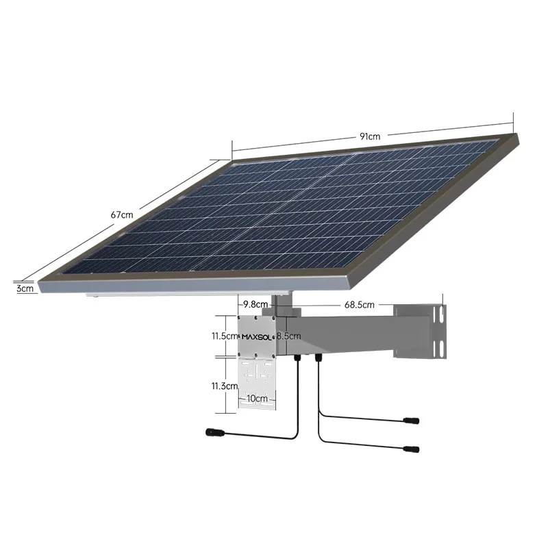 Maxsol CS12060 Solarsystem mit 120-W-Panel und 768-Wh-LiFePO4-Batterie