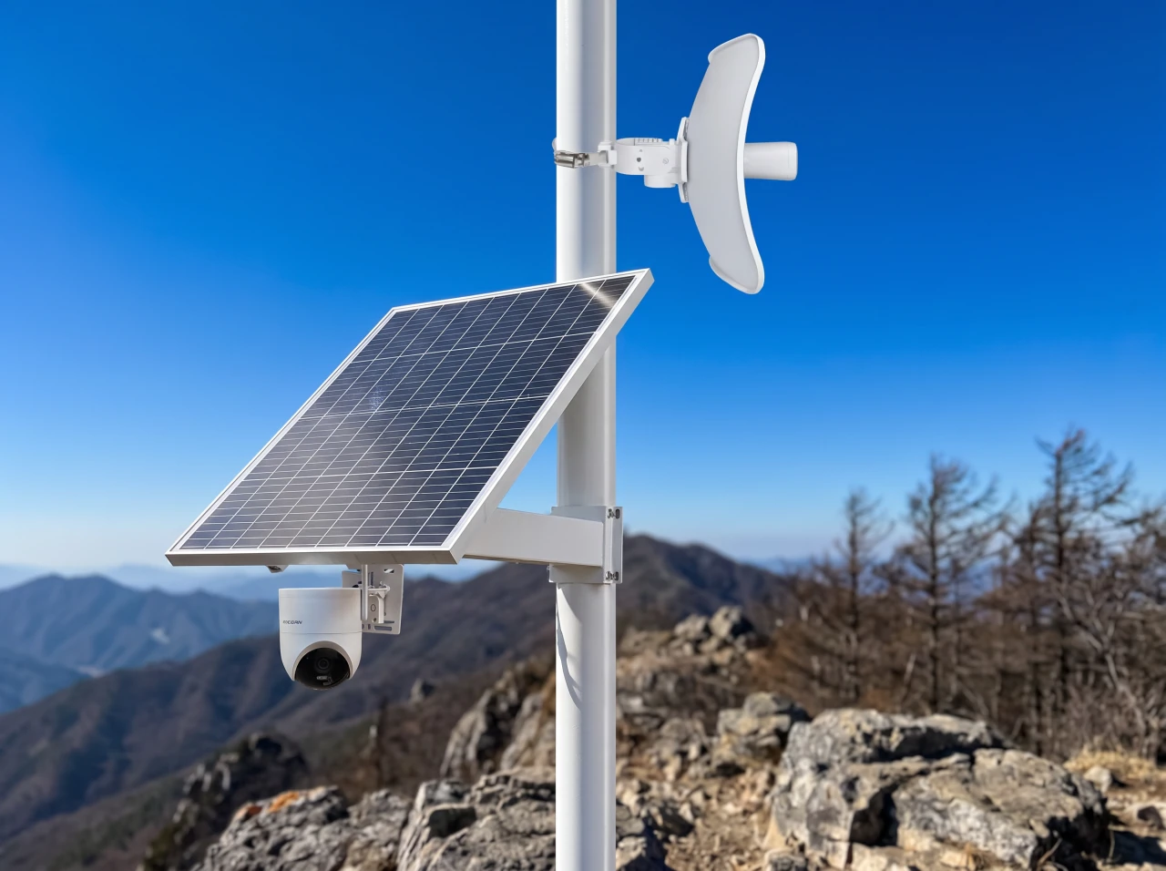 Solarstrom für IP-Überwachung und drahtlose CPE im Außenbereich