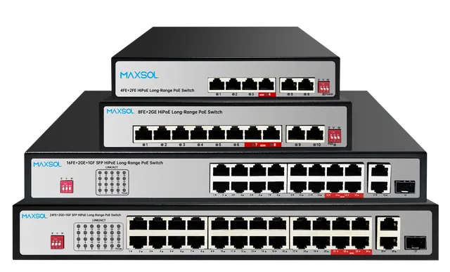 Kommerzieller PoE-Switch mit 100Mbps
