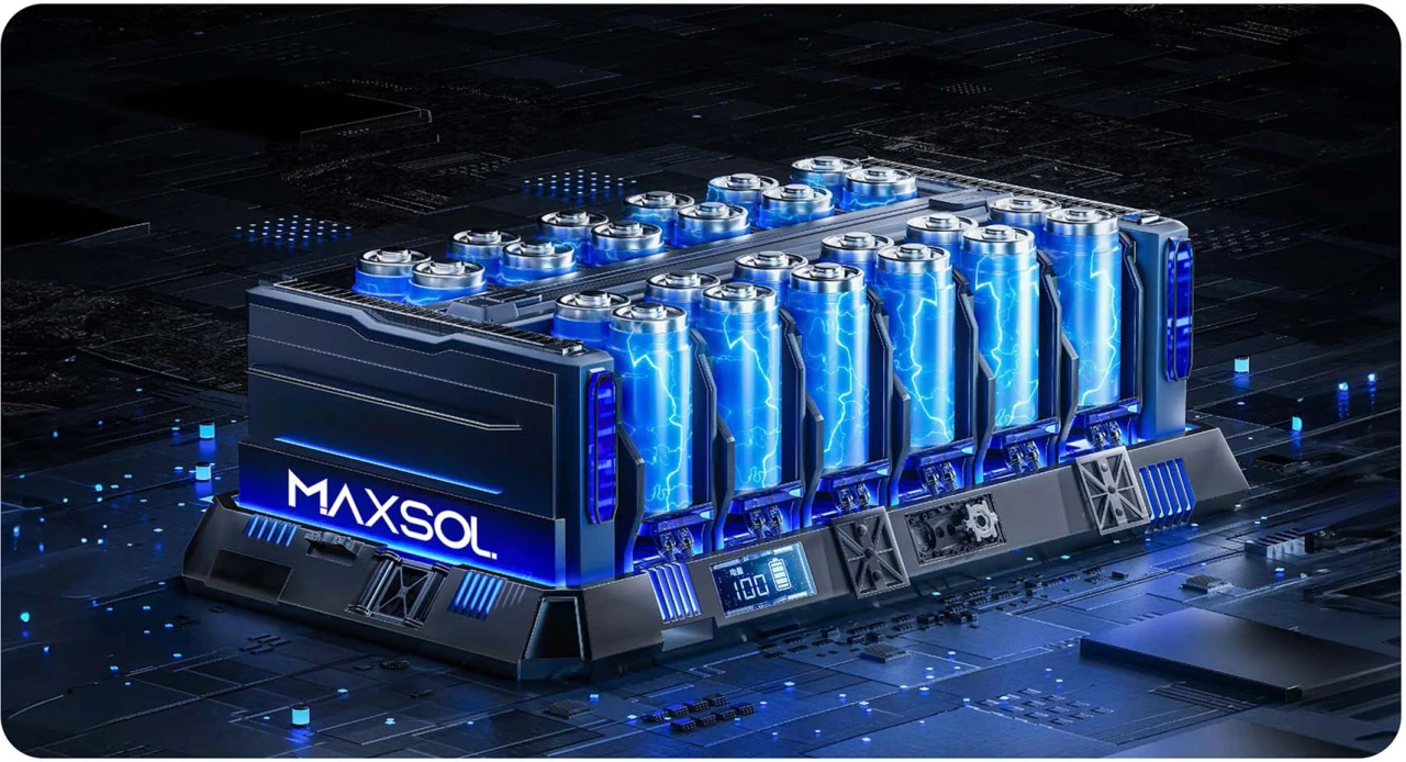 MAXSOL-LiFePO4-Batteriezellen